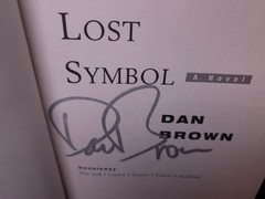 SIGNED The Lost Symbol by Dan Brown 1st Printing 1st Ed 2009 HCDJ 🟢0910
