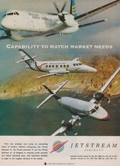 Aviation Print – Jetstream 31, United Jetstream 41, and Merpati J61 (1994)