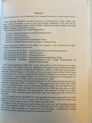 IEEE Standard Techniques for High Voltage Testing 1978 Sixth Edition Hardcover