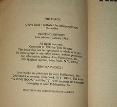 The Torch by Tom Biracree 1983 First Edition, First Printing see Listing