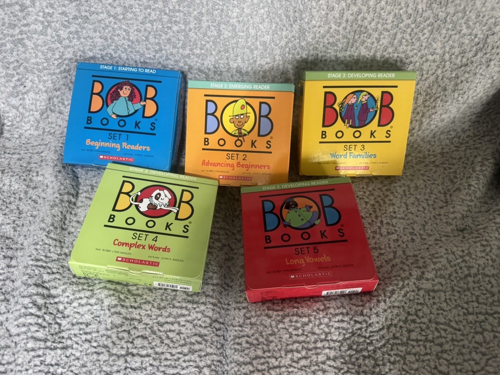 LOT Bob Books Set 1 2 3 4 5 Starting to Read Emerging Reader Developing Reader