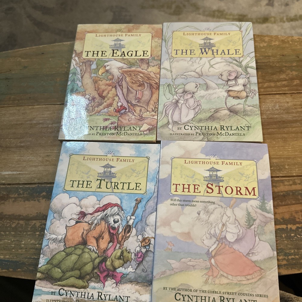 The Lighthouse Family ~ Rylant ~ 4 Book Lot Turtle & Storm & Whale & Eagle