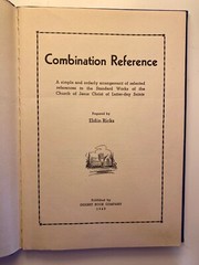 Combination Reference Prepared by ELDIN RICKS (VINTAGE) Latter-day Saints