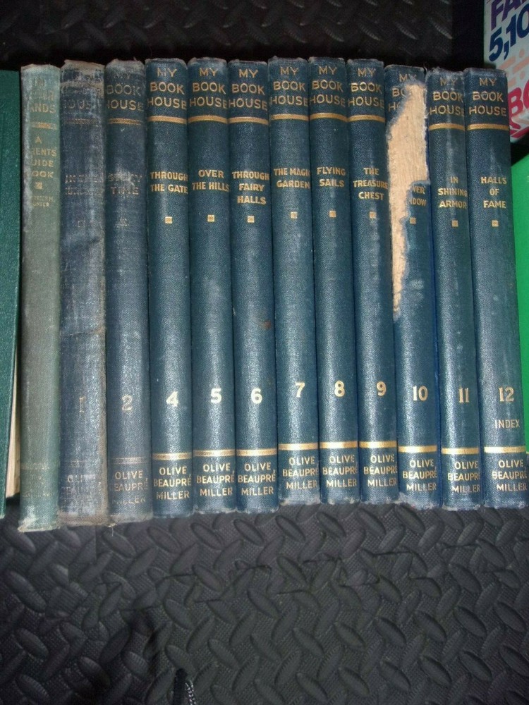 Vintage MY BOOK HOUSE 1943 Olive Beaupre Miller 12 Books SET missing #3 Parent