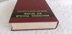 MACHINE TOOLS AT WORK Book Charles O. Herb 1942 First Edition Industrial Shop VG