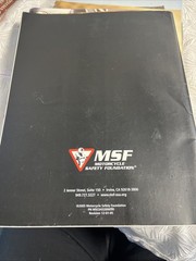 Motorcycle Basic Rider Course Rider Handbook, MSF – Motorcycle Safety Foundation