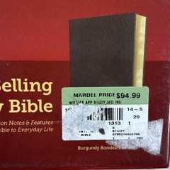 NIV Life Application Study Bible 3rd Ed Bonded Leather Thumb Index Burgundy RL