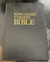 King James Version Bible With Helps- Words Of Christ Printed In Red Letter- 1962