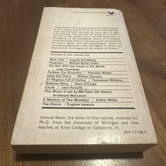 One Act By Samuel Moon – FIRST EVERGREEN BLACK CAT EDITION – 9th PRINT – 1965