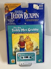 Teddy Ruxpin~ The Day Teddy Met Grubby~ Book & Cassette Brand New, Never Opened