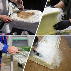 Fiberglass Chopped Strand Mat 450GSM E-Glass Cloth Roll for Repairs 4×360 Inches