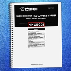 ZOJIRUSHI NP-GBC05 Induction Heating Rice Operating Instructions Manual – FIXED