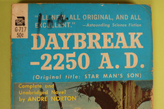 Daybreak – 2250 AD by Andre Norton Vintage 1952 Ace Paperback G-717 3rd Printing