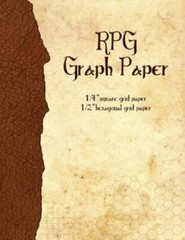 RPG Graph Paper: 1/4-Inch Grid & 1/2-Inch Hexagonal Grid Paper for Map-Drawin…