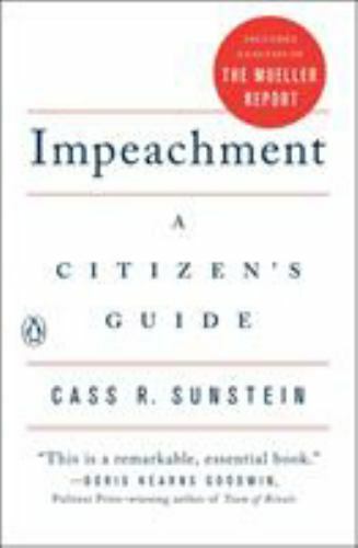 Impeachment: A Citizen’s Guide – 0143135171, paperback, Cass R Sunstein, new