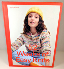 52 Weeks of Easy Knits Laine Publishing Hardcover Book Knitting Patterns