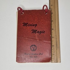 Mixing Magic Recipe Booklet – Downey Emblem Club No. 309 – Vintage – Ring Bound