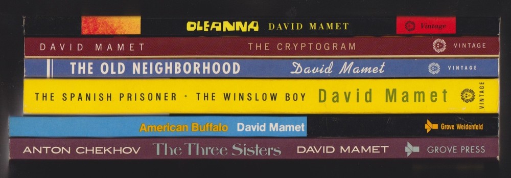 LOT of 6 Plays / Adaptations by DAVID MAMET Strong Lot of VG VG+ Like New Books