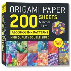 Origami Paper 200 Sheets Alcohol Ink Patterns 6 (15 CM): Tuttle Origami Paper: D