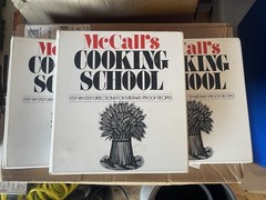 McCalls Cooking School 3 Vol Set Step-By-Step Directions 1986 Hardcover Binders