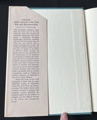 Schofield: Union General in Civil War & Reconstruction by McDonough—1st Ed/1972