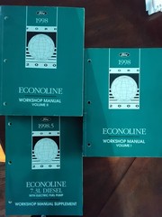 1998 Ford Econoline/ Ecololine 7.3 Diesel Workshop Manuals/ 3 book series