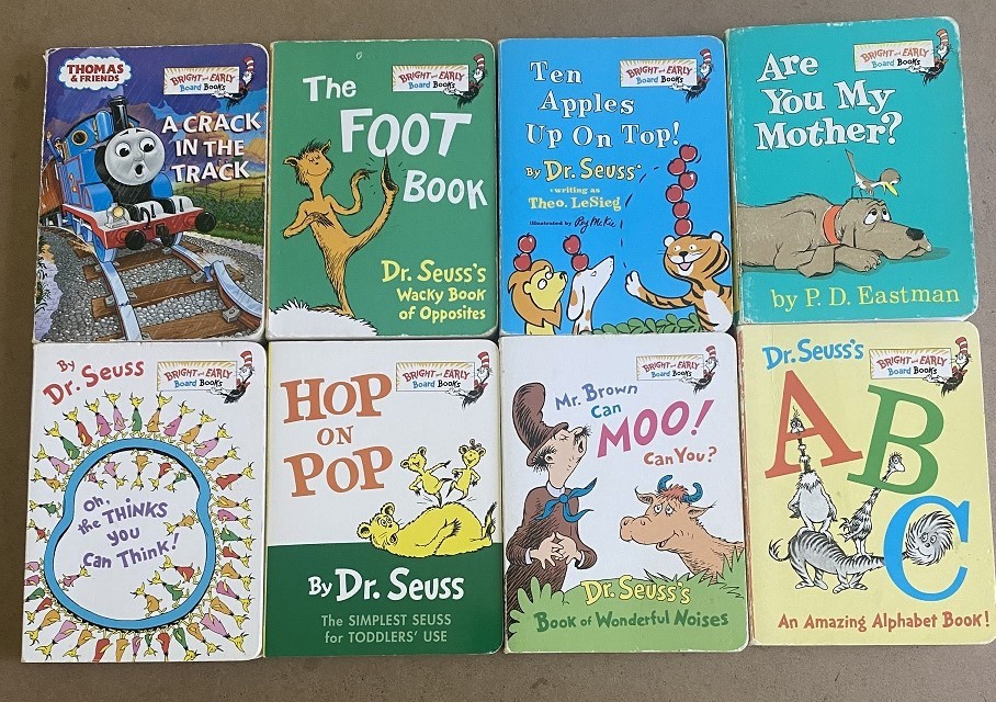 8 Dr. Seuss Beginner Bright and Early Board Books Lot Babies Toddler 0-3 Years