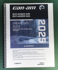2025 Can-Am Outlander 850 XT Owner’s Manual: 438 Pages & Protective Covers