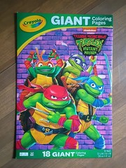 Teenage Mutant Ninja Turtle Giant Coloring Pages by Crayola 18 pages-Nickelodeon