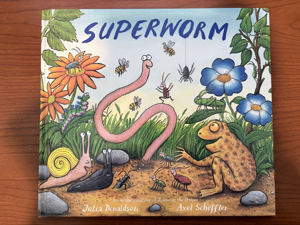 Superworm by Julia Donaldson Hardcover Book (First American Edition, 2014) New
