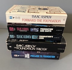 Isaac Asimov Foundation Complete Series Vtg Paperback Books Del Rey Avon Bantam