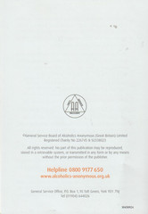This is AA, Alcoholics Anonymous in United Kingdom, NEW leaflets, 3-piece set
