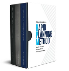 Tony Robbins Rapid Planning Method 3 Book Set & Journal Like New/ Never Used