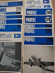 Aircraft Profile 14 Book Lot Military Airplanes History Photos WWI WWII