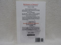 Bechamp or Pasteur? by Ethel D Hume 350 Pages Paperback 2017 Edition 👀*……..