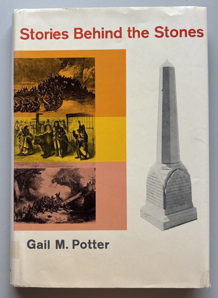 Potter, Gail m. Stories Behind the Stones by Potter 1969 First Edition VG DJ