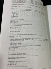 THE CHINA STUDY – T Colin/Thomas M Campbell – p/b 2006
