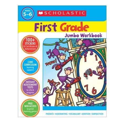 Jumbo Workbook First Grade – Scholastic Inc. – Good – See condition notes