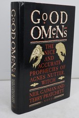 Good Omens by Neil Gaiman & Terry Pratchett HCDJ US First Edition First Printing