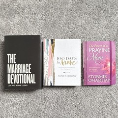 Lot of 3 Christian Woman Devotionals – marriage, parenting, unlocking courage