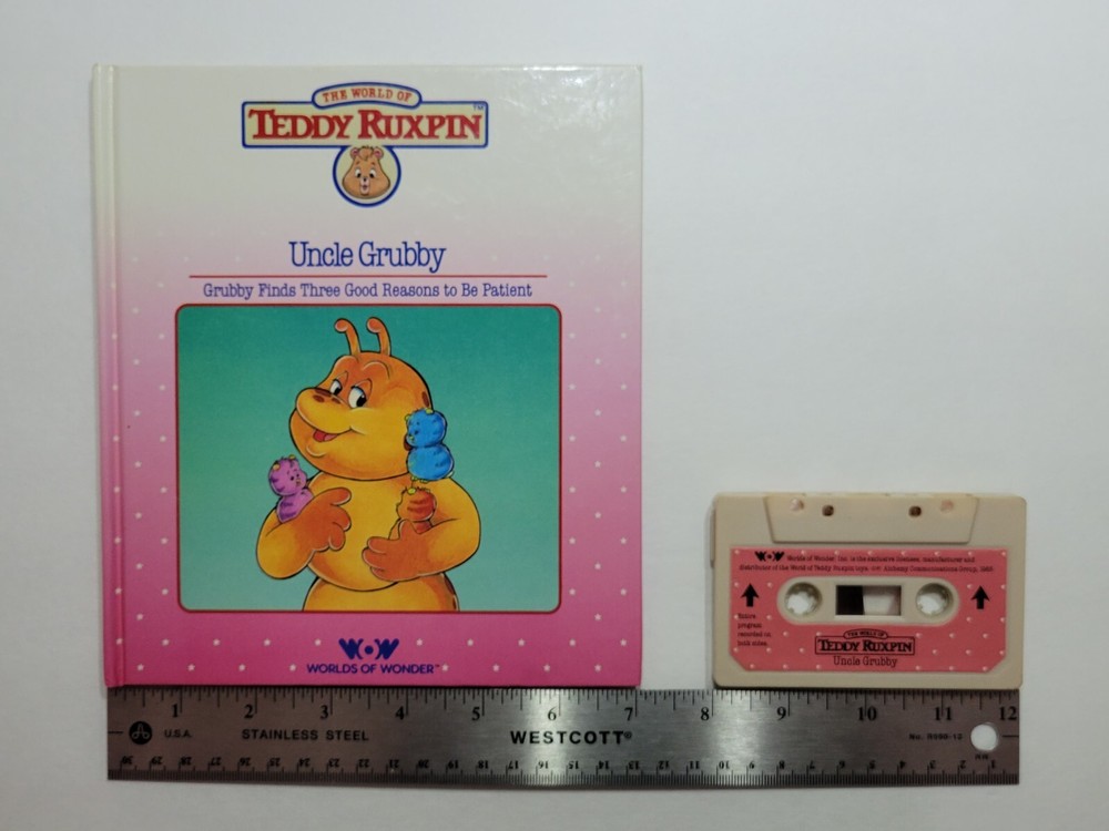 Uncle Grubby – Teddy Ruxpin Book AND Cassette Tape – Vintage 1985
