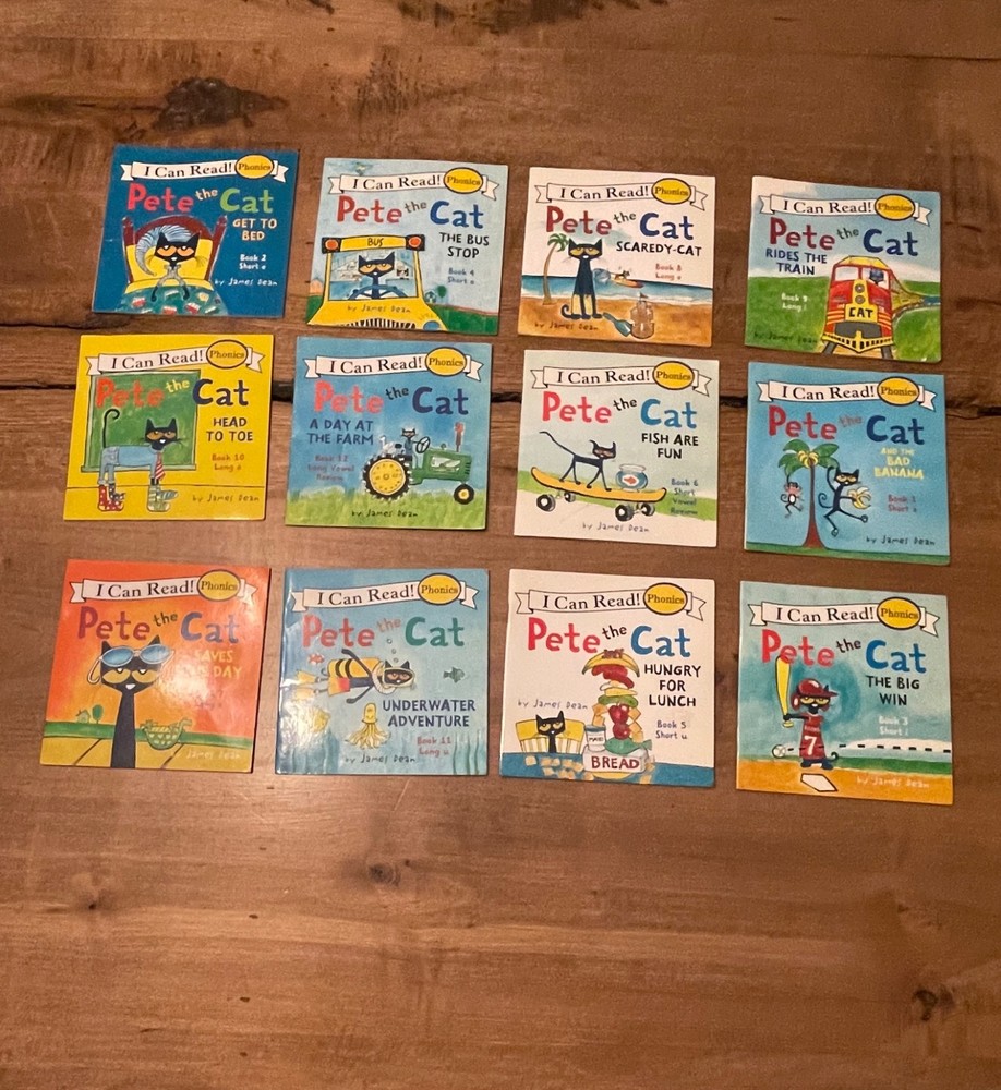 Pete the Cat- I can read phonics books Lot of 12