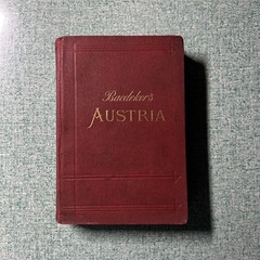 Baedeker Austria 1900 Complete map and well bound