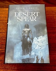 Peter V Brett SIGNED The Desert Spear. Grim Oak Limited Edition Numbered NEW