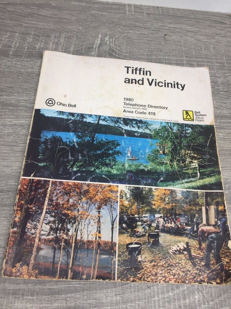 Tiffin and Vicinity Telephone Directory 1980 Ohio Bell Area Code 419 Vintage