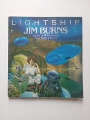 Jim Burns – Lightship Buch Softcover Fantasy Sci-Fi Illustration + Text C. Evans