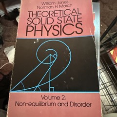 Theoretical Solid State Physics – Non-Equilibrium and Disorder by William Jones