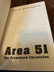 Area 51. The Dreamland Chronicles. David Darlington. 1st HC Ptg. HH 1997. N.Fine