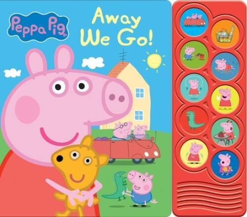 Peppa Pig – Away We Go 10-Button Sound Book – PI Kids (Play-A-Sound) – VERY GOOD