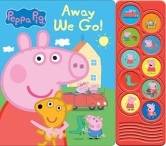 Peppa Pig – Away We Go 10-Button Sound Book – PI Kids (Play-A-Sound) – VERY GOOD